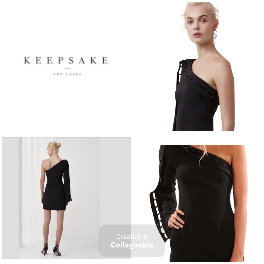 ‼️WOW‼️KEEPSAKE the Label mini classic BLACK DRESS NEW‼️